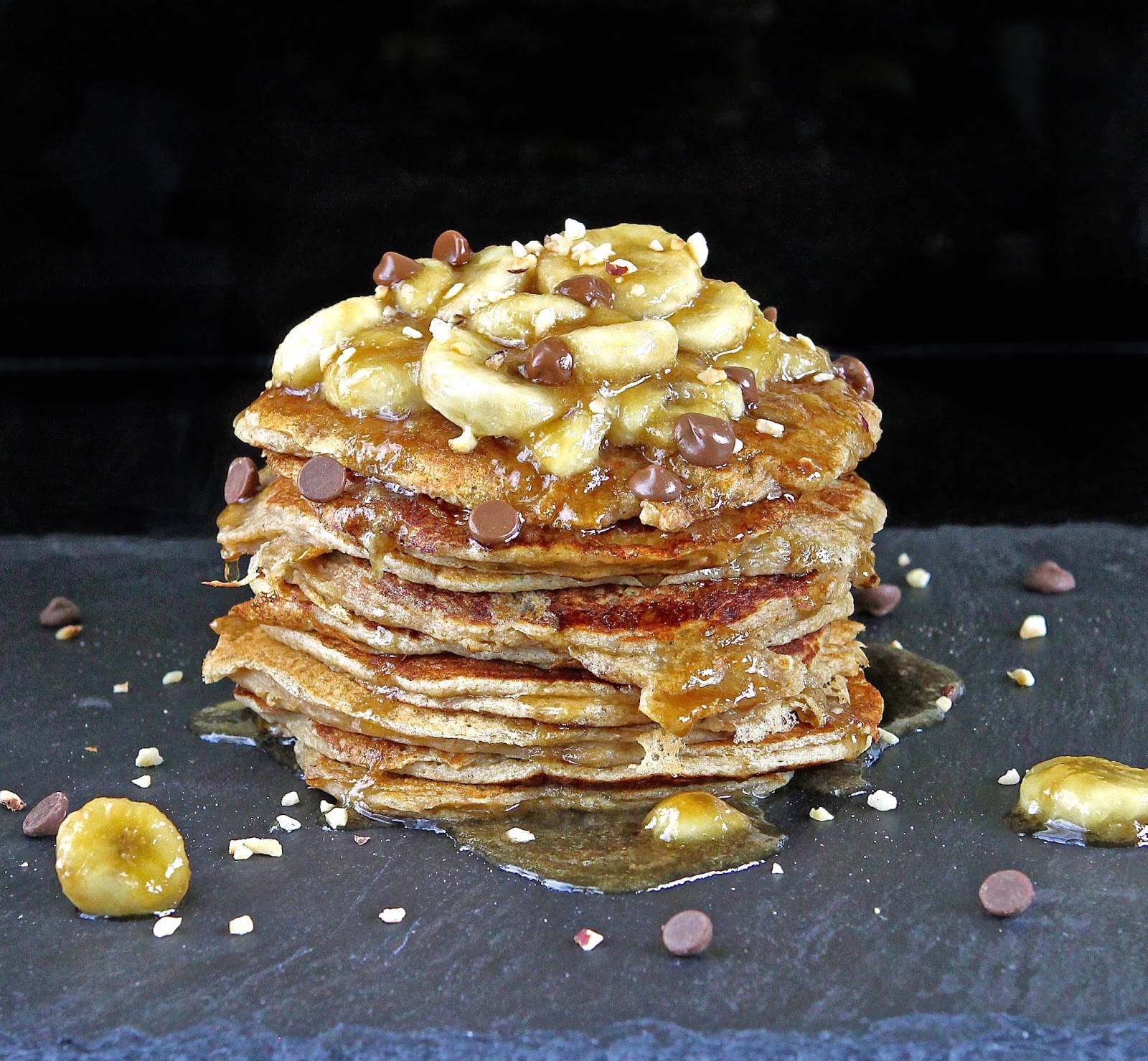 Gluten Free Alchemist Banana Buttermilk Pancakes with Caramelised