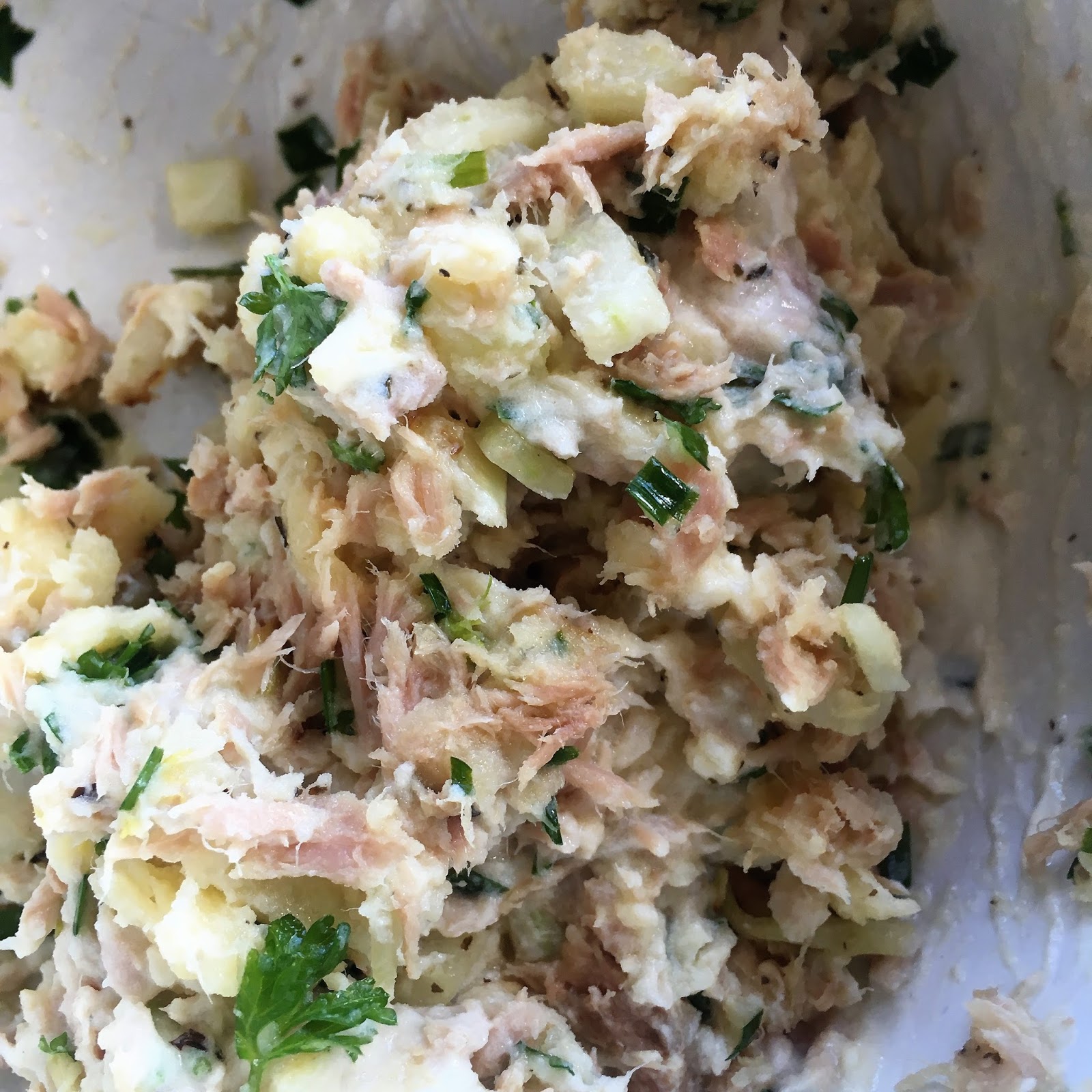 Julie's Kitchen Tuna Stuffed Baked Potato