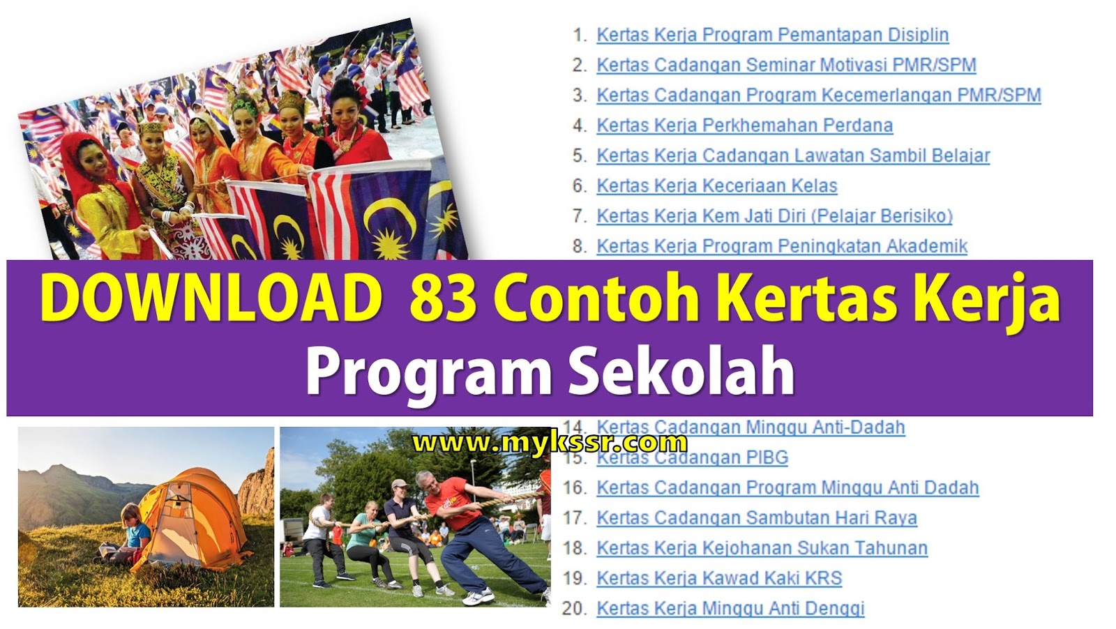 83 Contoh Kertas Kerja Program Sekolah Mykssr Com