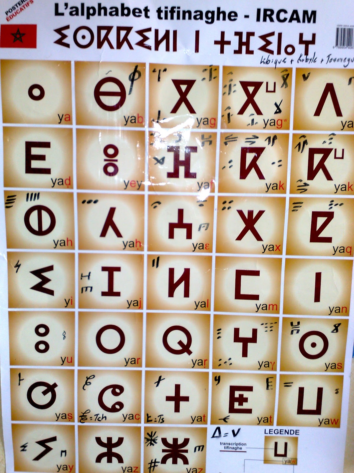 Moulid Nid ouissadan, poète et calligraphe: les alphabets tifinaghe