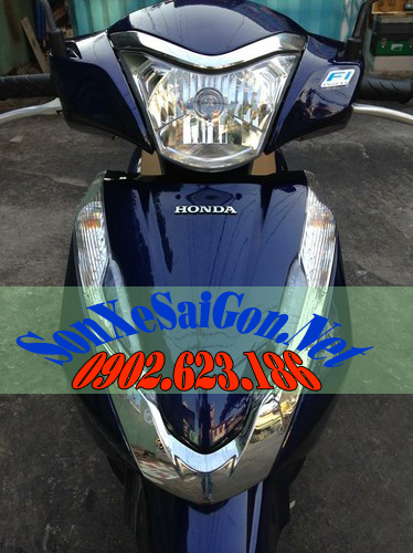 Sơn xe Honda Lead 2013 màu xanh zin