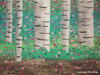 artwork by KAT on Homeschool Weekly - Blog Hop Edition on Homeschool Coffee Break @ kympossibleblog.blogspot.com