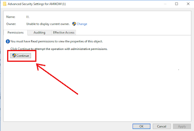 continue Mengatasi Drive/Partisi Access is Denied Pada Hardisk