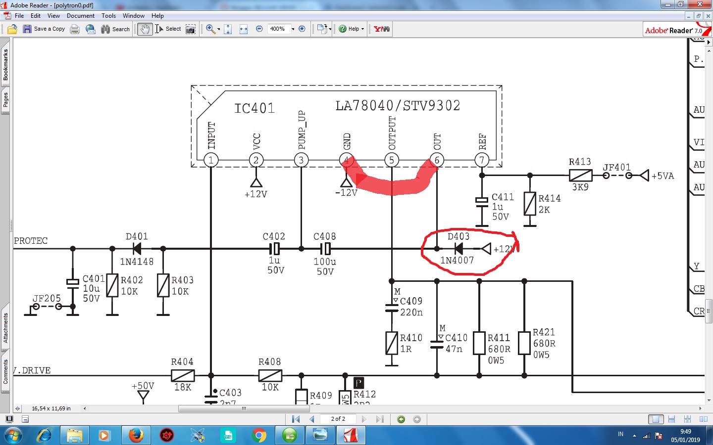 BELAJAR SERVIS Polytron U SLIM 29" protek
