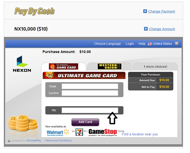Redeem Ultimate Game Card Redeem Ultimate Game Card for Nexon America