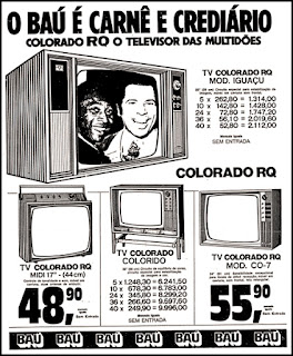 carnê Baú, 1972; os anos 70; propaganda na década de 70; Brazil in the 70s, história anos 70; Oswaldo Hernandez;