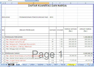 RAB excel Bangunan Penggilingan Padi 2