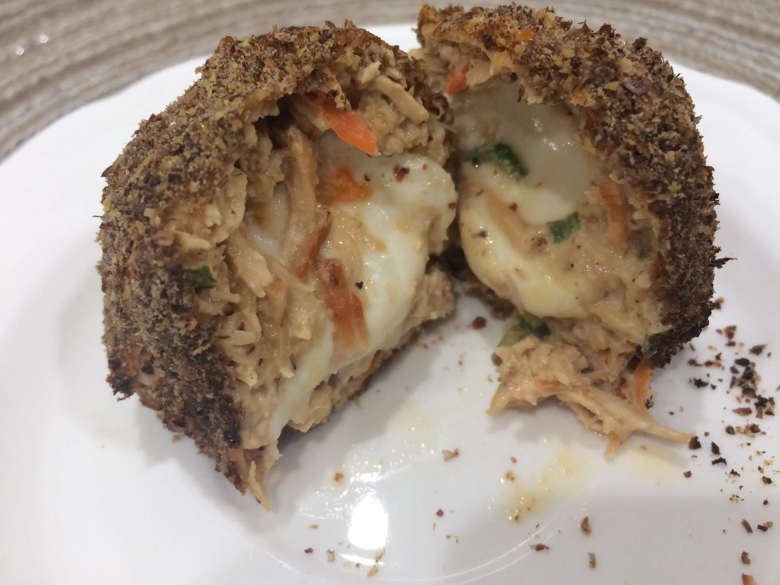 Stuffed Chicken Balls ( Coxinha de galinha sem massa)