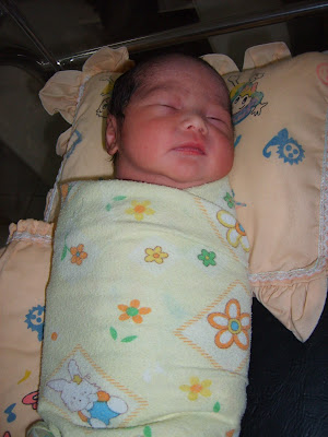 Muhammad Darrell Khairullah saat bayi usia sehari