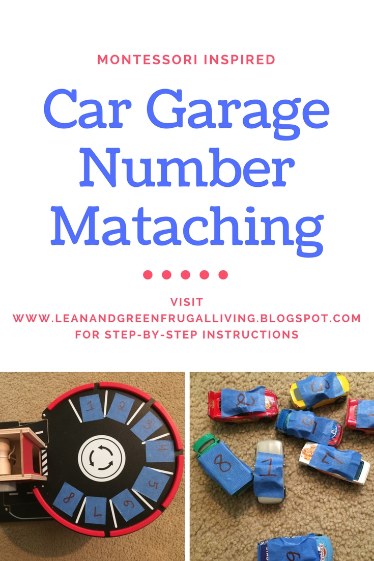Car Garage Number Matching Montessori Activity Take It From Nicole