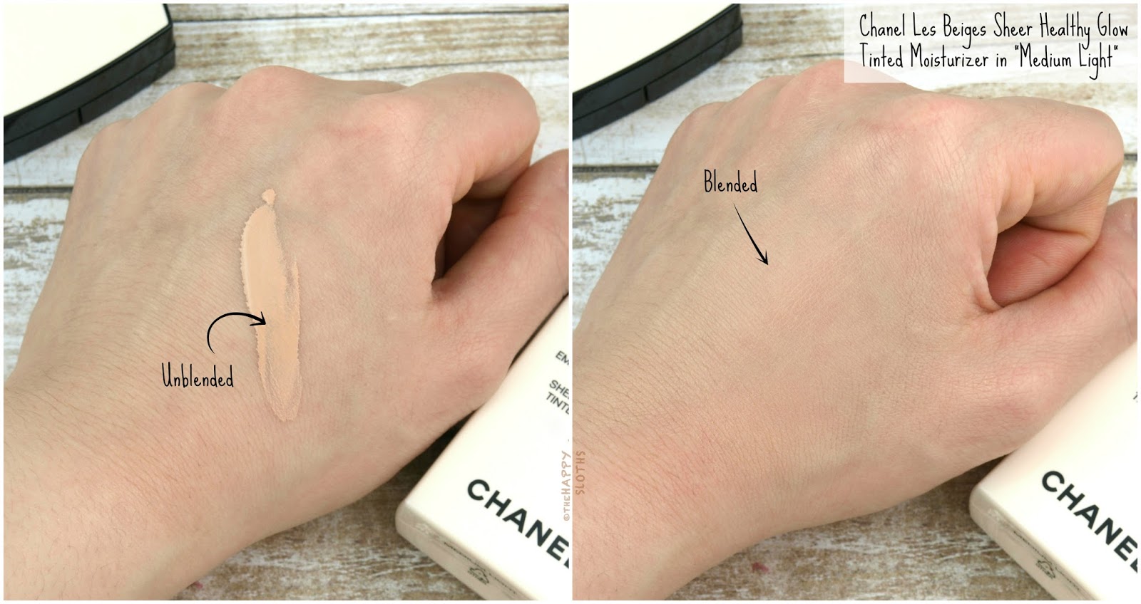 Chanel Les Beiges Sheer Healthy Glow Tinted Moisturizer in "Medium Light": Review and Swatches