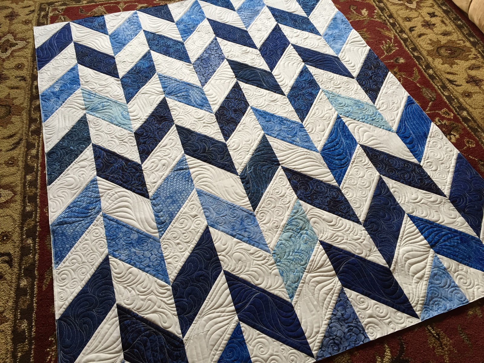 Carrie On The Prairie French Braid Chevron Quilt