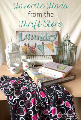 Favorite Finds from the Thrift Store clothes decor books