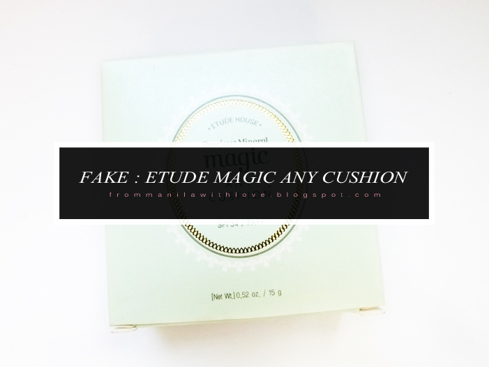 fake etude house cushion makeup