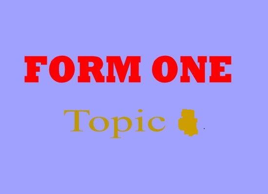 GEOGRAPHY FORM ONE: Topic 3: MAJOR FEATURES OF THE EARTH’S SURFACE