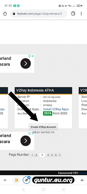 Memilih server untuk membuat akun v2ray vmess Memilih server akun v2ray vmess untuk membuat confiq napsternetv