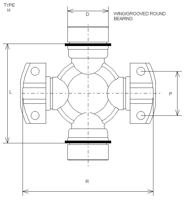 Universal Joint ukuran Cross Joint Komatsu