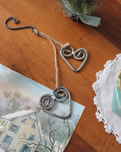 wire heart ornament linda nelson at the createaerie