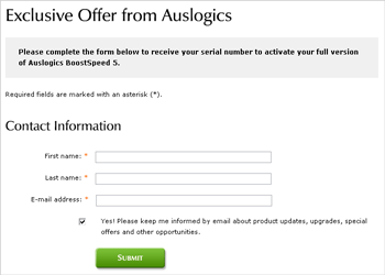 AuslogicsBoostSpeed5SEregistrationform_thumb.gif