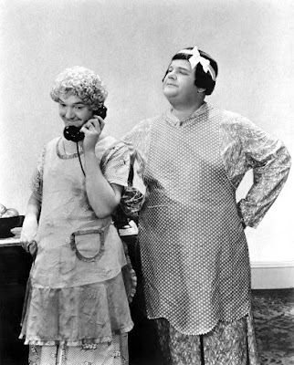Laurel and Hardy in drag