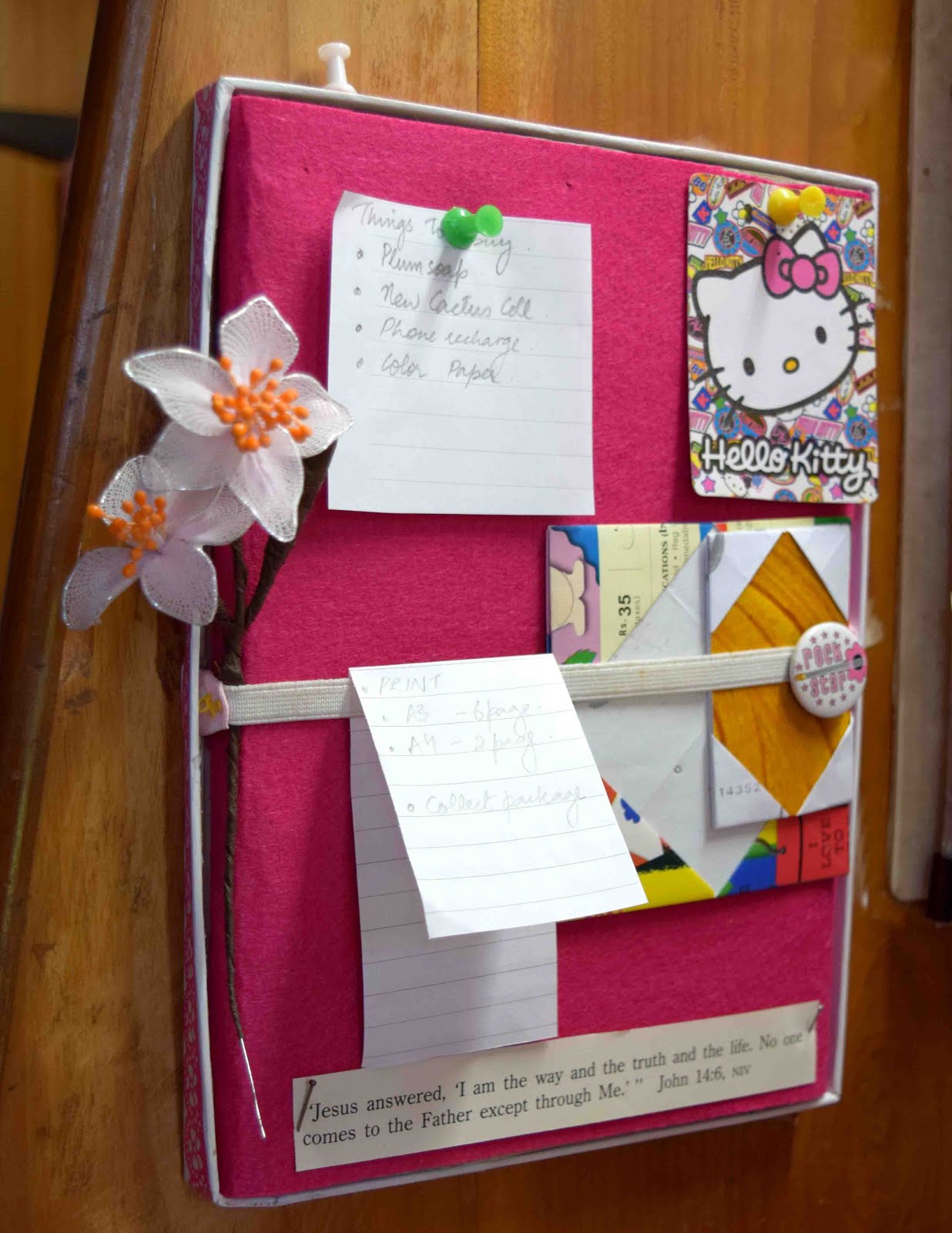 DIY mini Bulletin Board