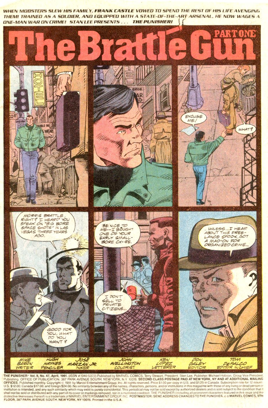 Read online The Punisher (1987) comic - Issue #47 - The Brattle Gun - 2