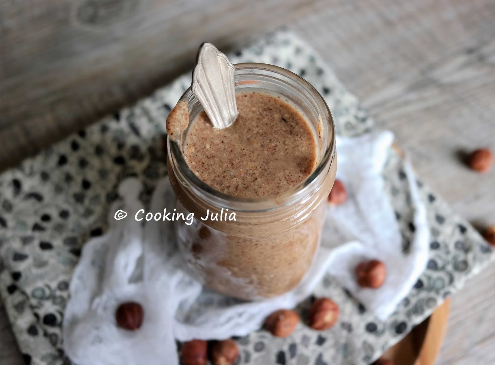 COOKING JULIA : PURÉE DE NOISETTE