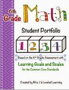 Math Portfolio Pages for Student Work