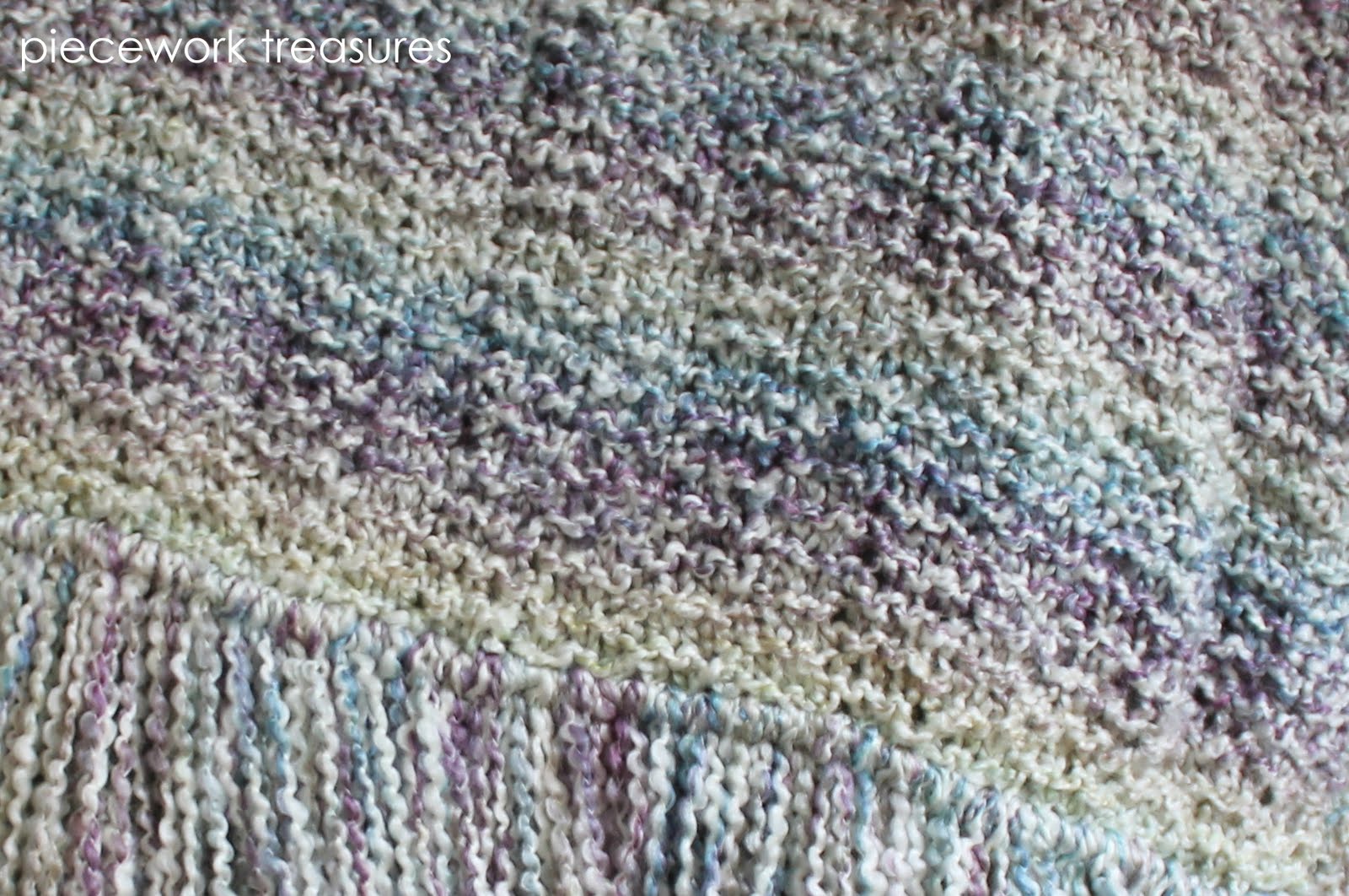 trinity stitch knit prayer shawl