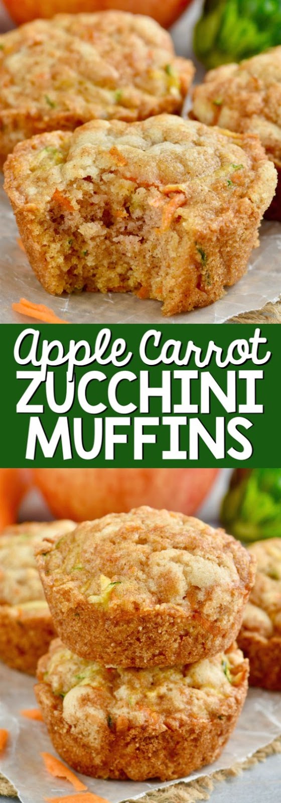 Apple Carrot Zucchini Muffins Recipe Girls Dishes