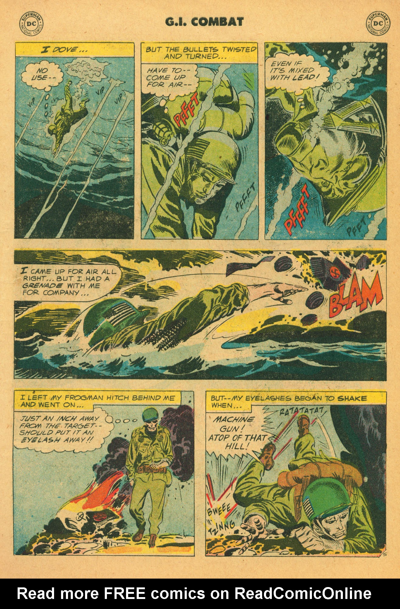 Read online G.I. Combat (1952) comic -  Issue #62 - 7