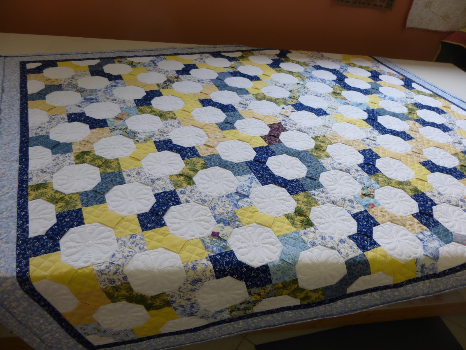 caledonia quilter Bow Tie Quilt and UFO & Stash Reports