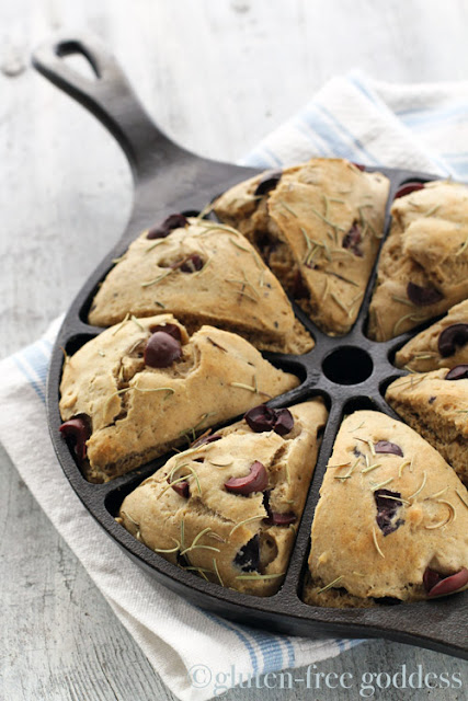 Savory Gluten-Free Scones with Olives and Rosemary