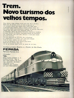 propaganda Fepasa - Ferroviária Paulista - 1972;  1972; brazilian advertising cars in the 70s; os anos 70; história da década de 70; Brazil in the 70s; propaganda carros anos 70; Oswaldo Hernandez;