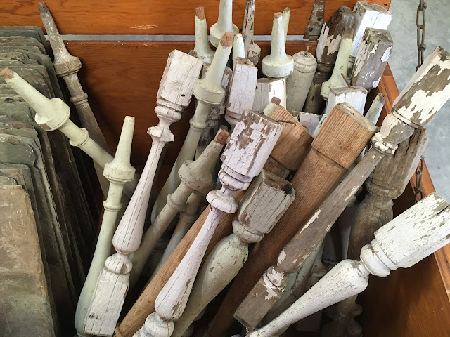 White Wood Spindles - The Lowcountry Lady visits Vintage South