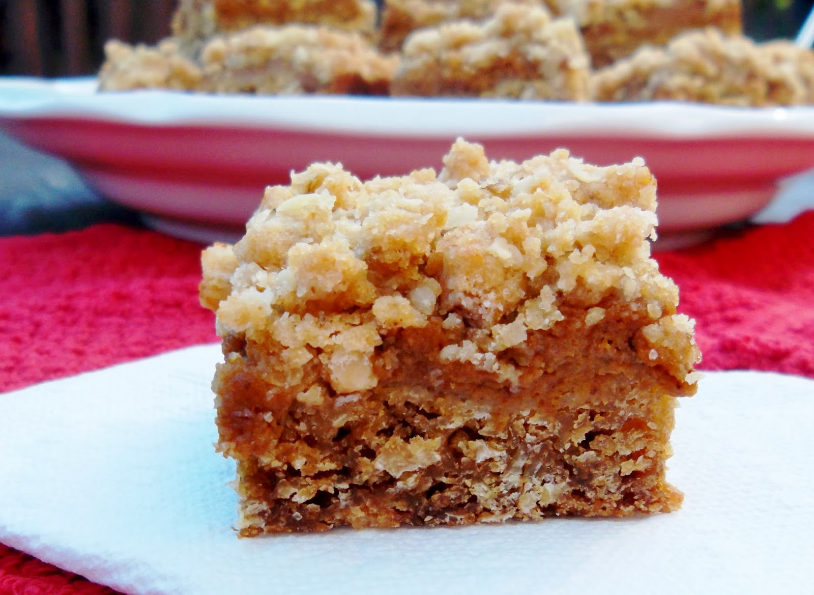 Our Beautiful Mess Pumpkin Pie Bars with an Oatmeal Cookie Crust