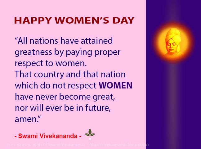 Swami Vivekananda's Quotes On Women And Womanhood - VivekaVani