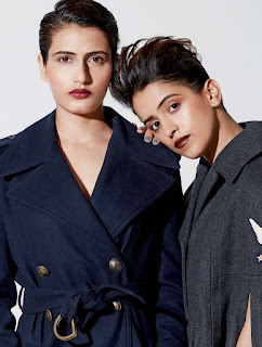 Fatima Sana Shaikh And Sanya Malra Dangal Girls Sizzles for Elle India Magazine February 2017 Issue