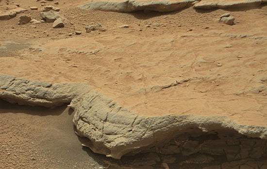 Formação rochosa em Marte