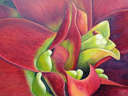 bromeliad flower painting bold artist overlapping florida impressionism leaves martin botanical water daily annie tropics beauties pools between many its