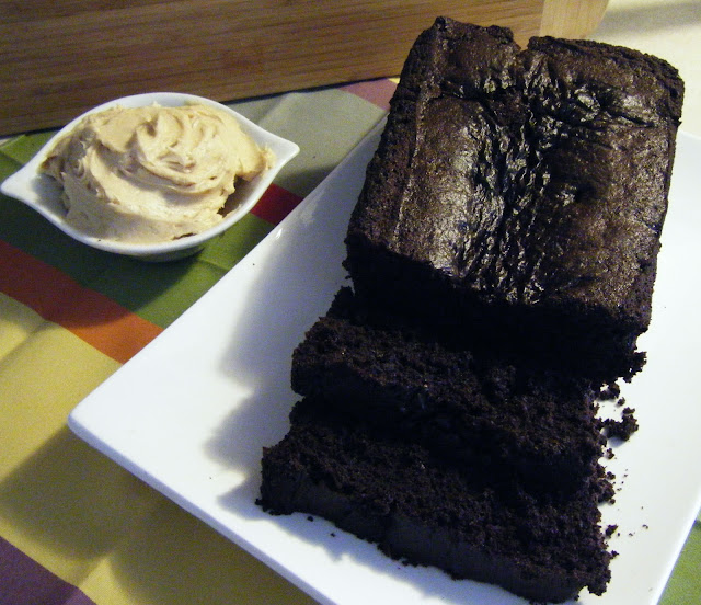 west side baker Double Chocolate Loaf with Peanut Butter Cream Cheese