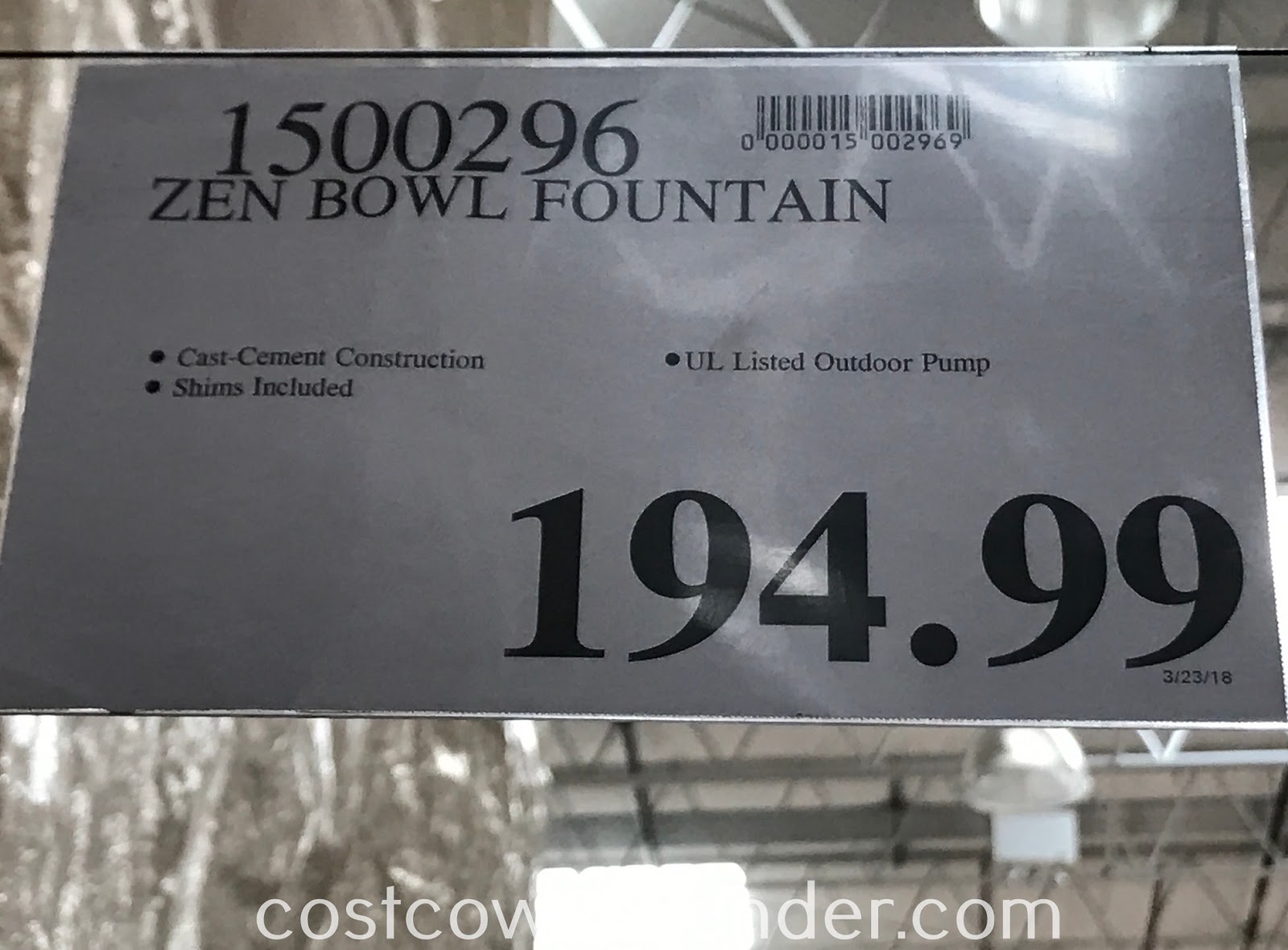 Zen Bowl Fountain Costco Weekender