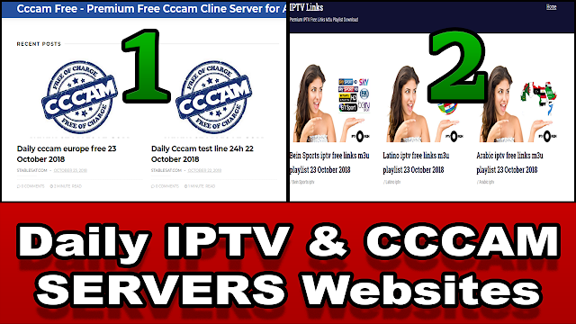 مولد سيرفرات IPTV M3U و CCCAM يومية مجانية شغالة