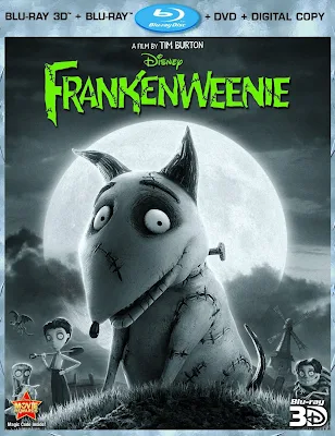 Frankenweenie, 2012, DVD, BD, 3dbd, Combo, cover, image, Box Art