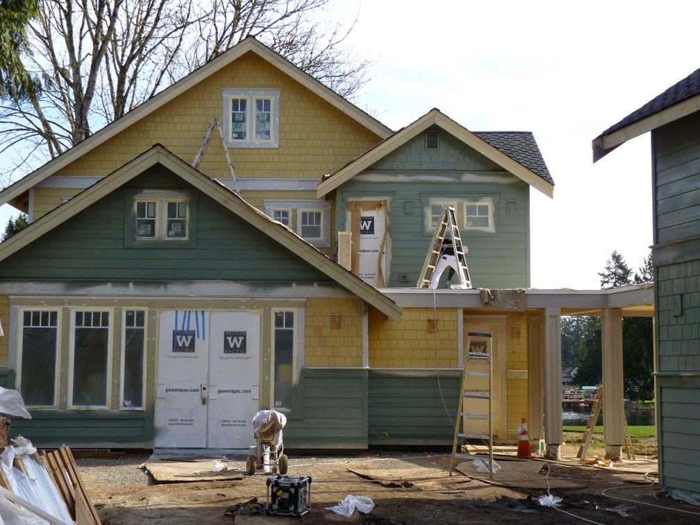 Mill Pond Cottage exterior paint day! Mill Pond Cottage exterior paint day!