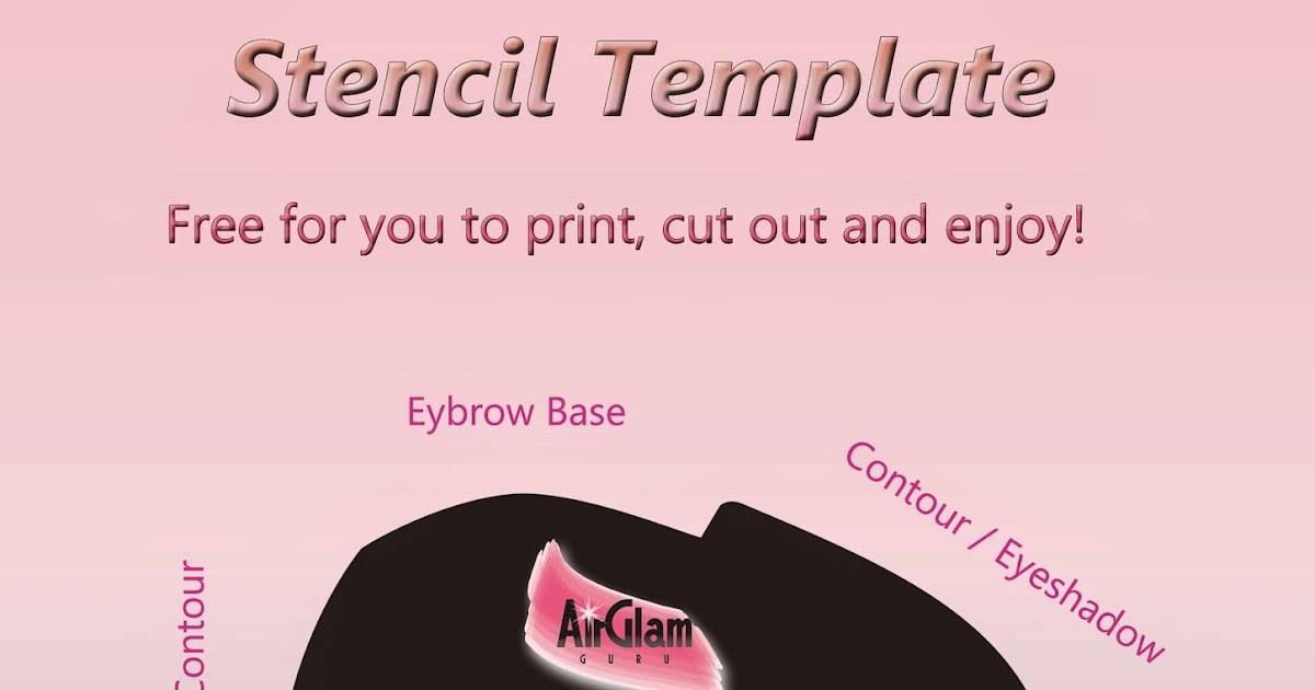 The Airbrush Makeup Guru FREE STENCIL TEMPLATES