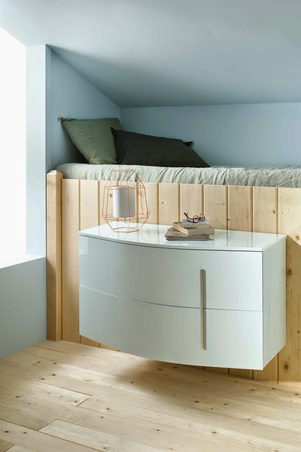 Meuble gain de placevasque à droite Nano Salle de bain WC