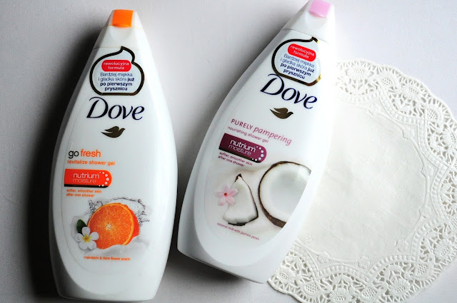 Dove | Coconut Milk & Jasmine Petals | Mandarin & Tiare Flower - żele pod prysznic - recenzja
