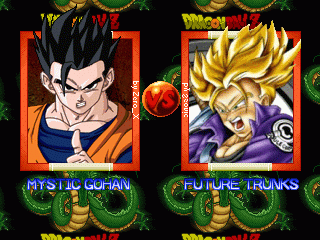 Tela versus Dragon Ball Z personagens