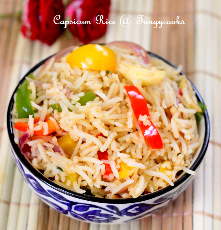 CONCOCTIONS OF A COOKAHOLIC !!!: Capsicum Rice/Kudaimilagai Sadham